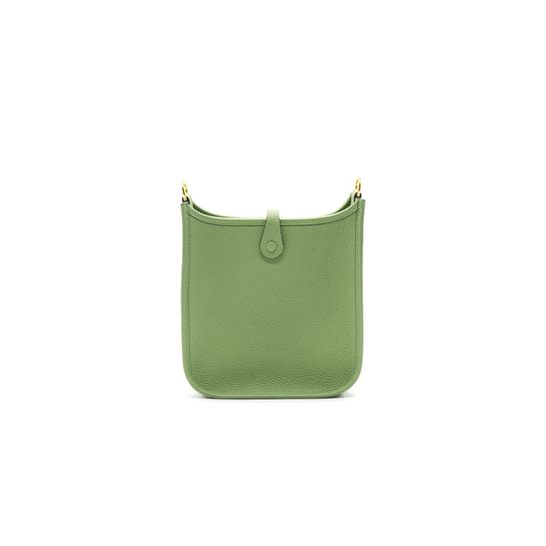 Hermes Mini Evelyne Vert Criqut GHW Stamp Y