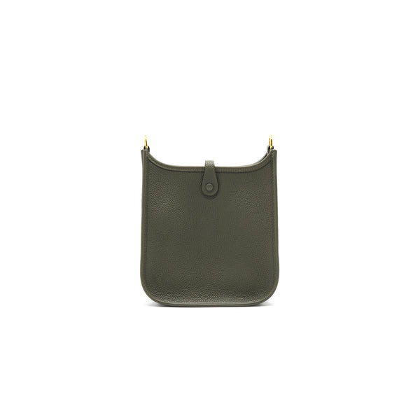 Hermes Mini Evelyne Vert Olive GHW Stamp Y