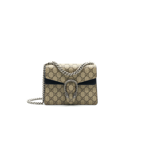 GUCCI DIONYSUS GG SUPREME MINI BAG BLACK