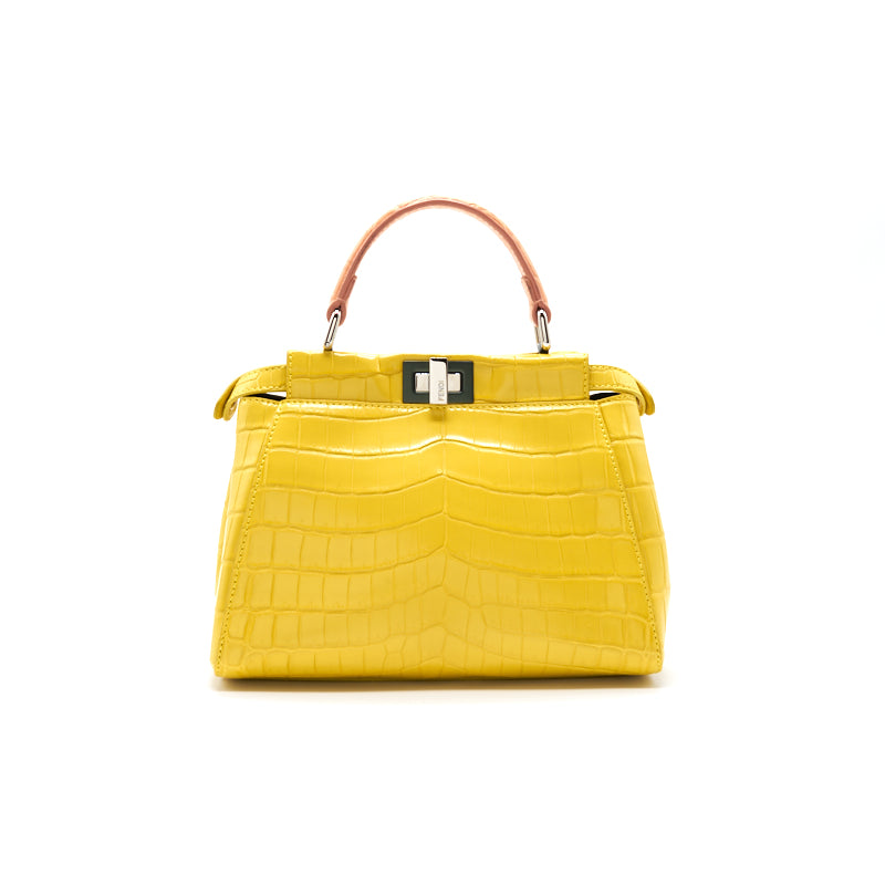 FENDI 25SS Peekaboo Soft Small FENDIクレスト バッグ YELLOW Fendi Peekaboo - Small – Lux Second Chance