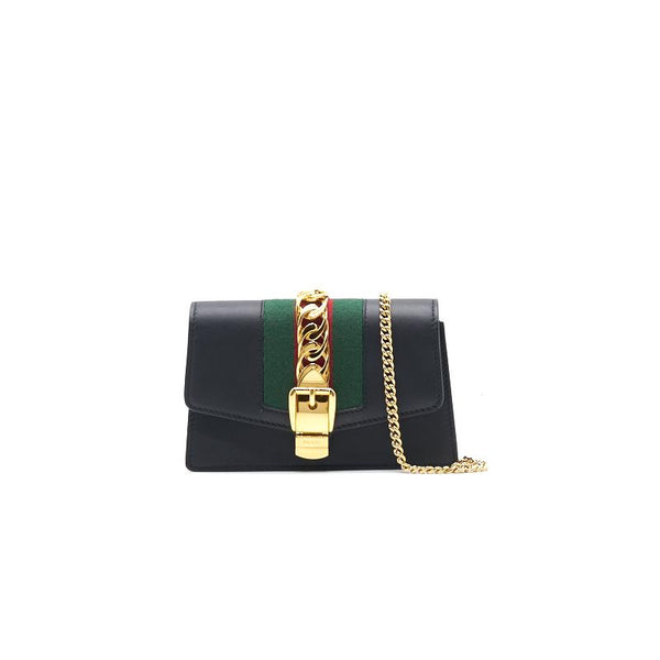 Gucci Sylvia Leather Super Mini Bag - EMIER