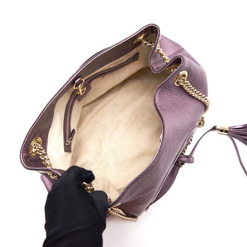 Gucci Soho Leather Shoulder Bag - EMIER