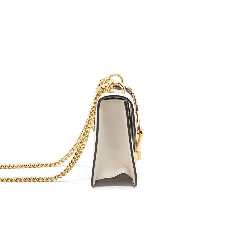 Gucci Sylvie Leather Mini Chain Bag (the nylon web bow missing)