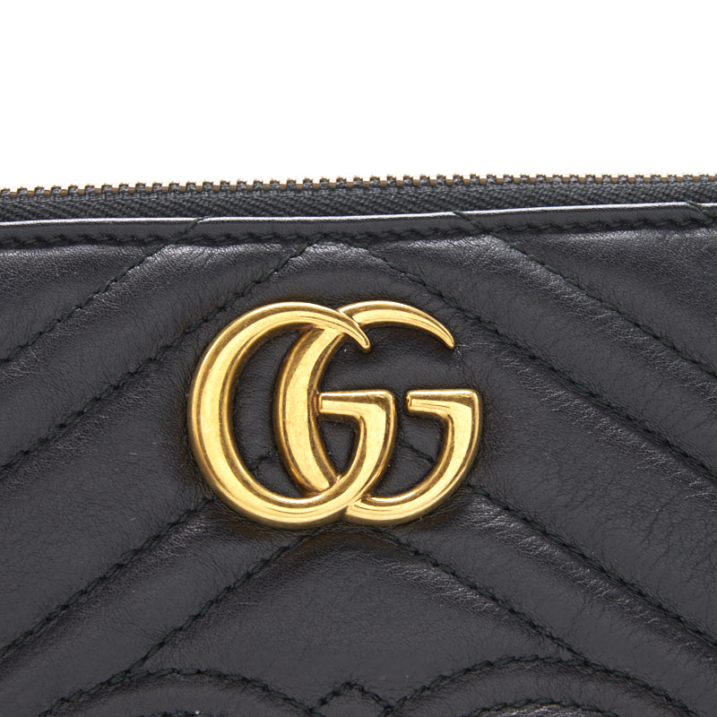 Gucci GG Black Quilted Leather Clutch - EMIER