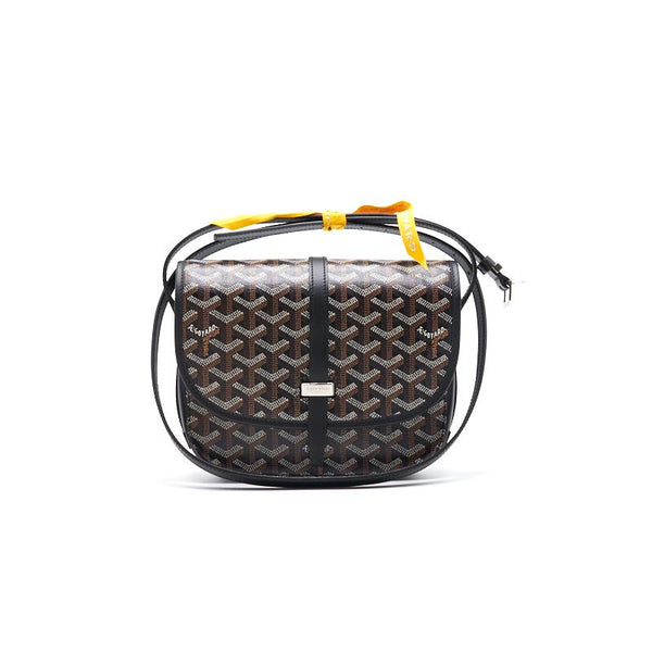 Goyard Goyardine Belvedere PM Small Messenger Bag Black - EMIER