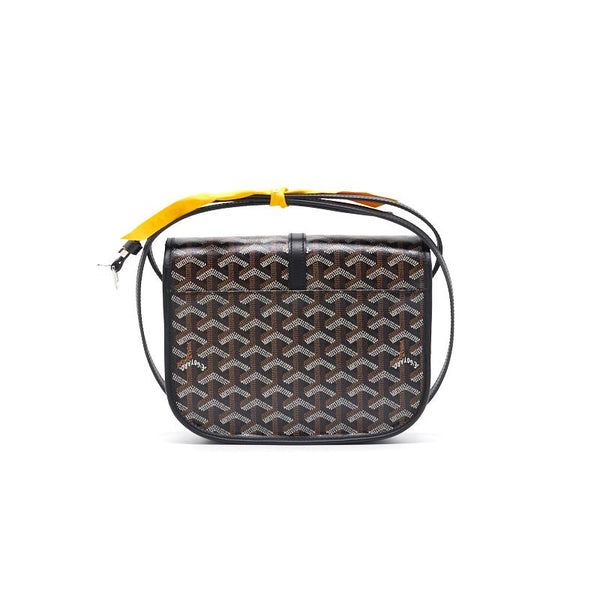 Goyard Goyardine Belvedere PM Small Messenger Bag Black - EMIER