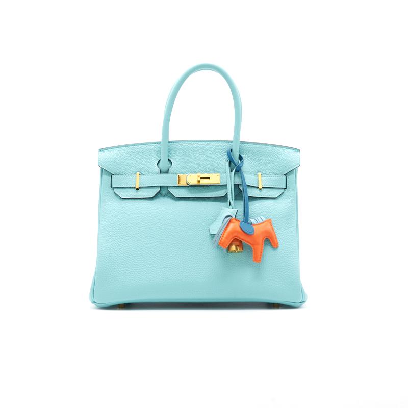 Hermès Birkin 30 togo Blue Atoll GHW - EMIER