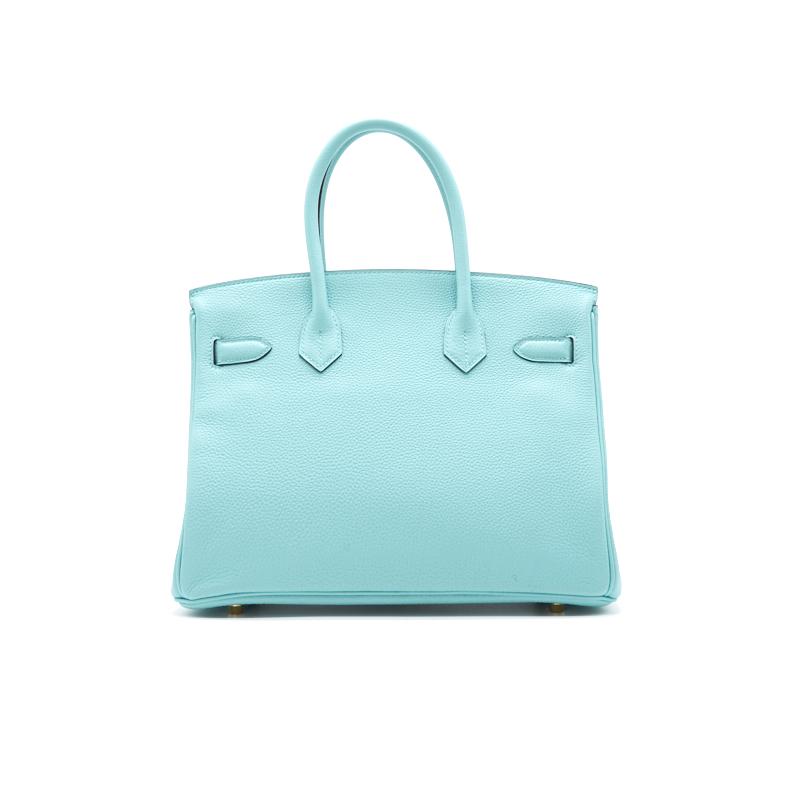 Hermès Birkin 30 togo Blue Atoll GHW - EMIER