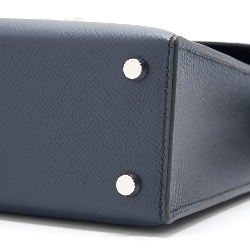 Hermès Epsom Verrou 21 dark blue SHW