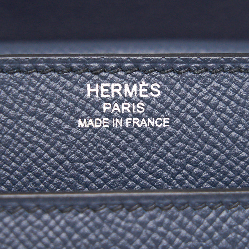 Hermès Epsom Verrou 21 dark blue SHW