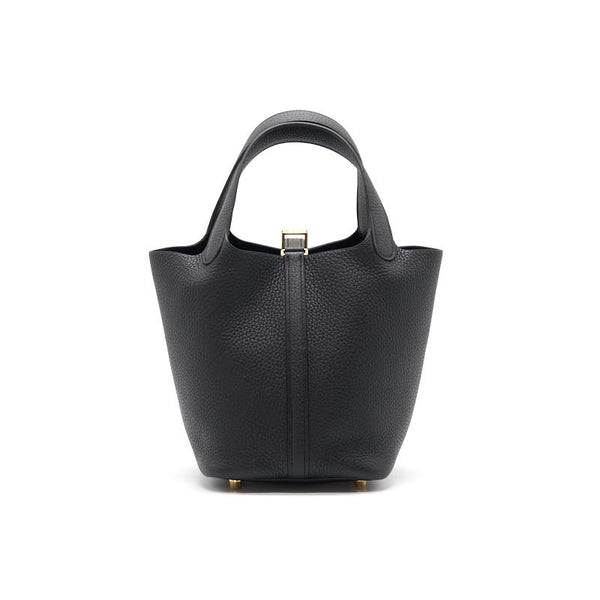 HERMES PICOTIN LOCK 18 BLACK GHW STAMP Z