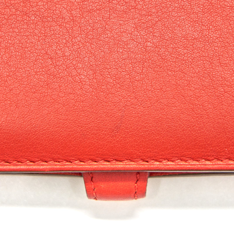 Hermes, Bags, Hermes Dogon Compact Wallet Red Leather
