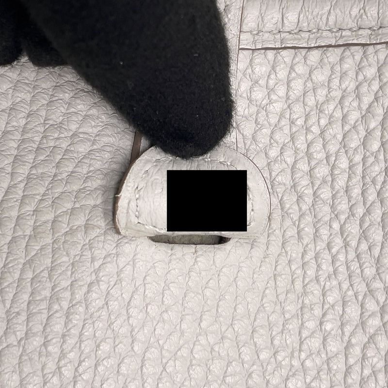 Hermes Mini Evelyne Clemence Gris Perle SHW Stamp C