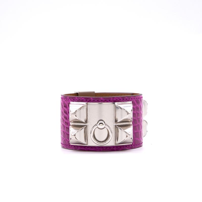 Hermes CDC bracelet Purple Silver - EMIER