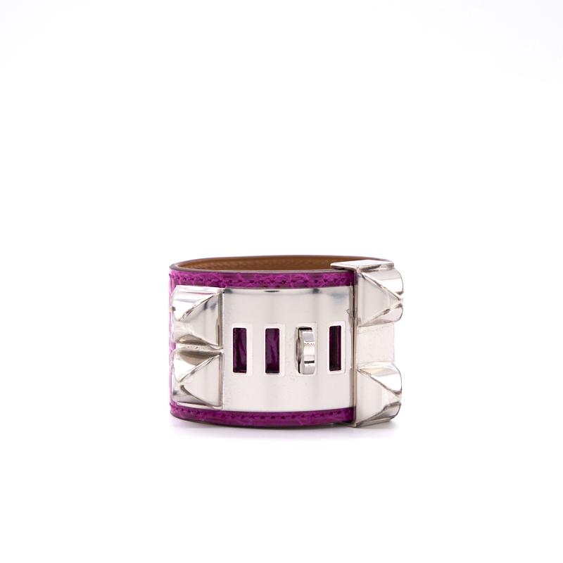 Hermes CDC bracelet Purple Silver - EMIER
