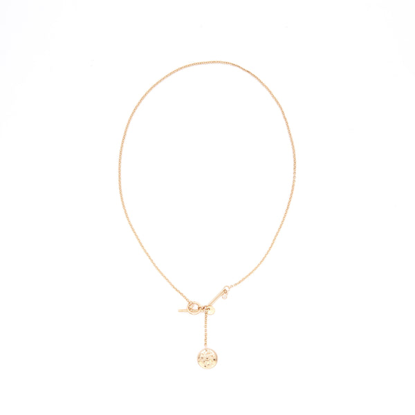 Hermes Ex-Libris pendant Rose gold small model