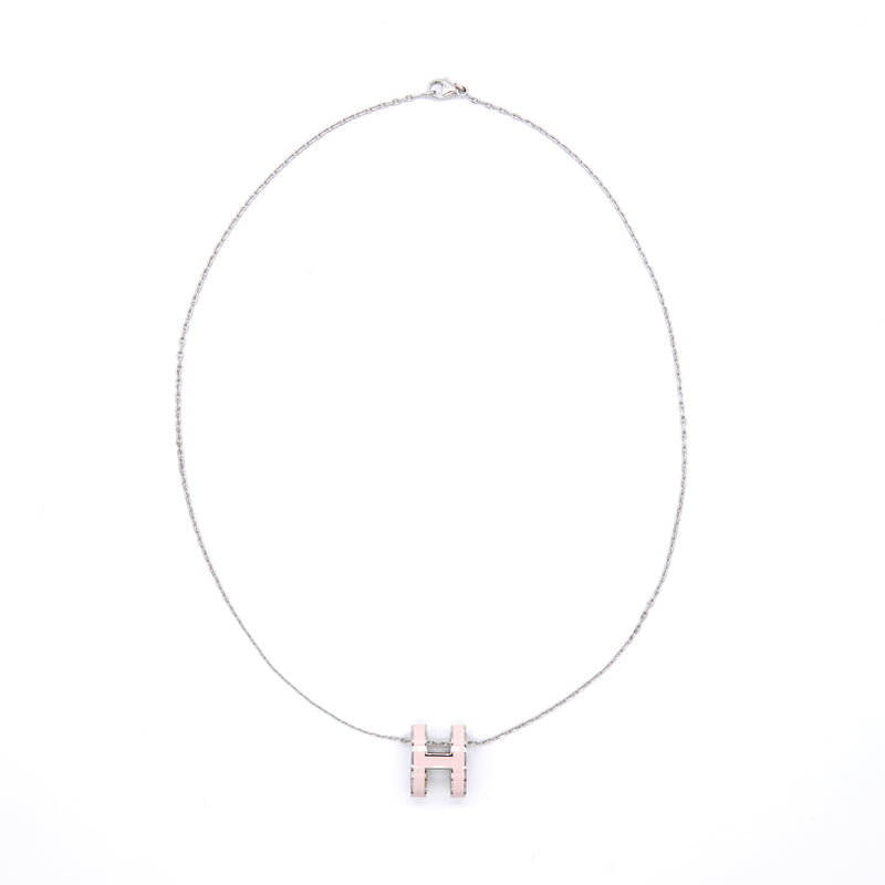 Hermès // Gold Mini Pop H White Pendant Necklace – VSP Consignment