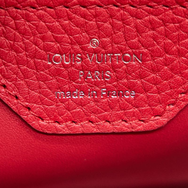 Louis Vuitton Taurillon Capucines BB Rubis - EMIER