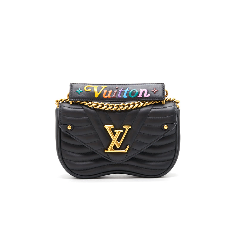 Louis Vuitton New Wave PM black with GHW