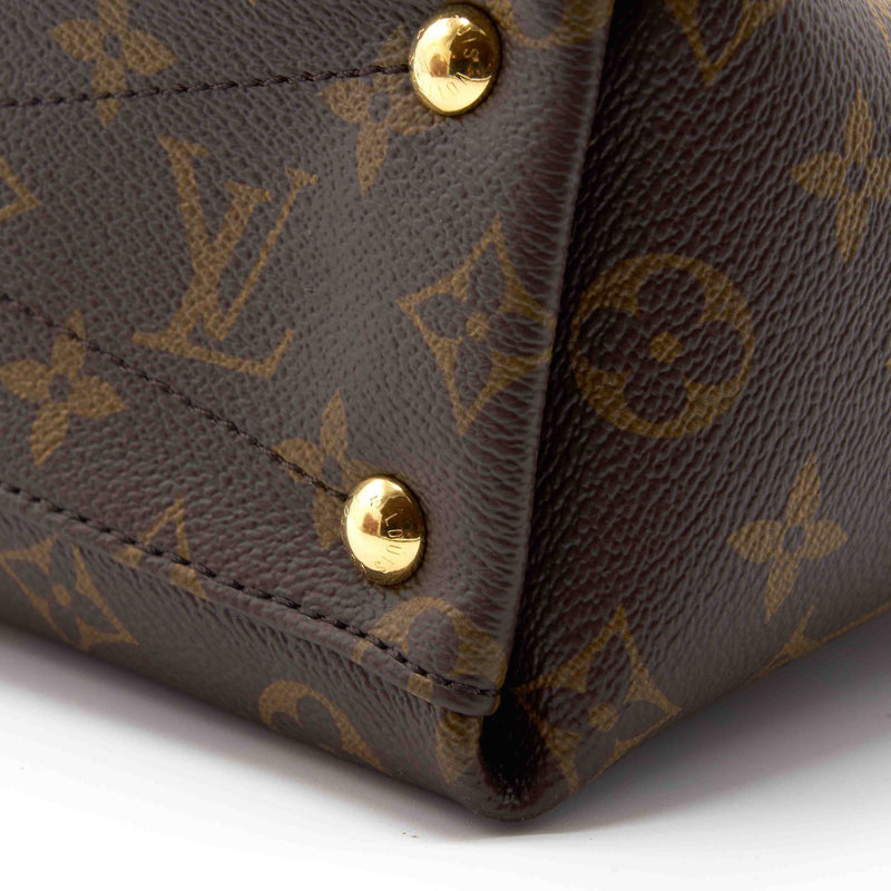 Louis Vuitton V Tote Monogram Canvas and Leather BB Brown 19986265