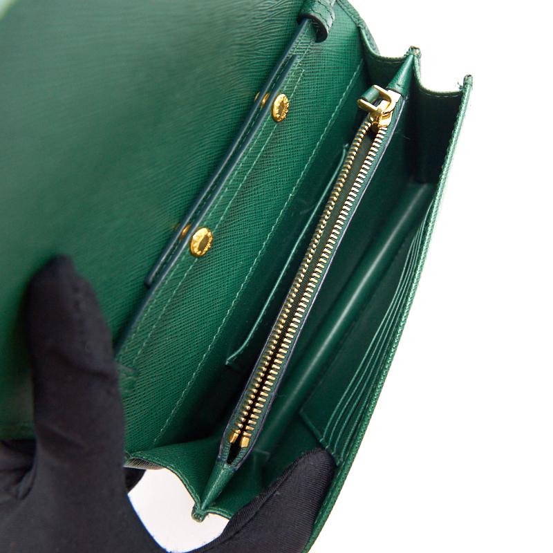Prada Saffiano Leather Lux Shoulder Bag in Biliardo - EMIER