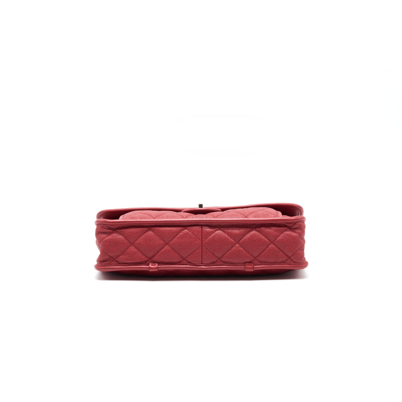 Chanel Cavier Flap Bag Red SHW