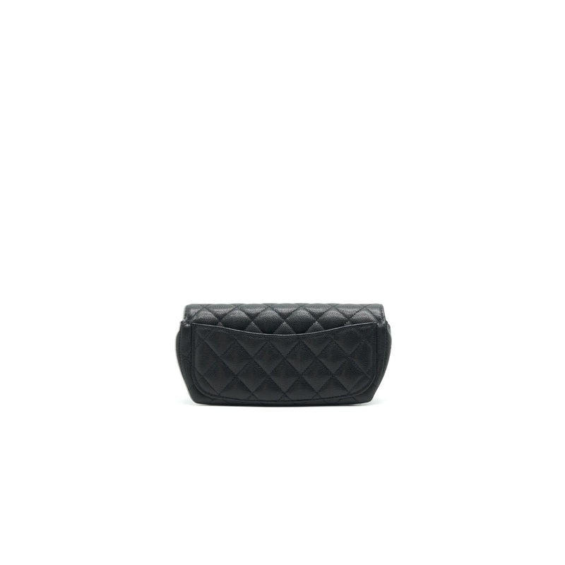 Chanel Glasses Case With Chain Caviar Black LGHW