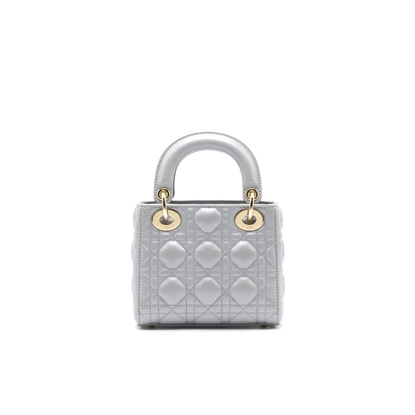 Dior Mini Lady Dior Grey GHW