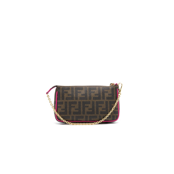 Fendi Chain Zucca Mini Pochette