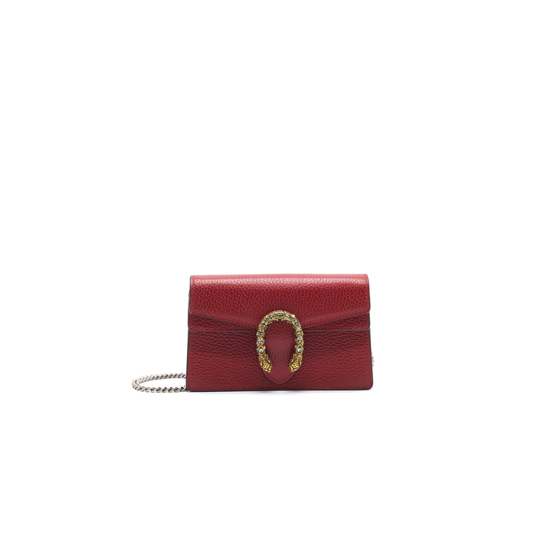 Gucci Dionysus Leather Super Mini Red GHW