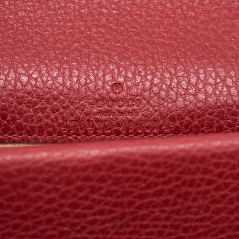 Gucci Dionysus Leather Super Mini Red GHW