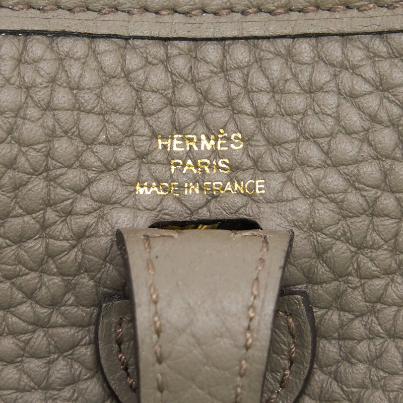 Hermes Mini Evelyne 8f Etain GHW