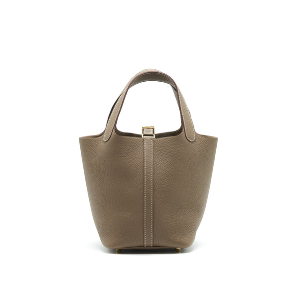 Hermes Picotin 18 Lock Bag Etoupe GHW Stamp C