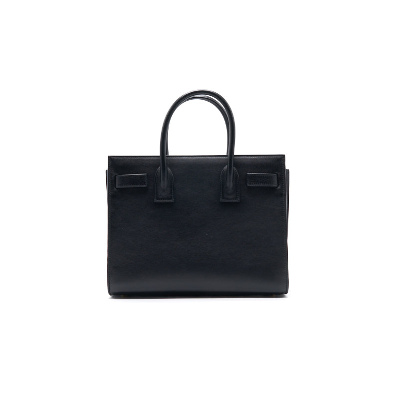 Saint Laurent Paris Black Leather Limited Baby Sac De Jour Tote - EMIER