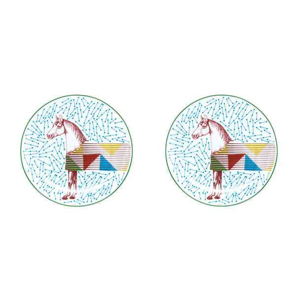 Hermes Hippomobile Dessert Plate (Sell in A Set)