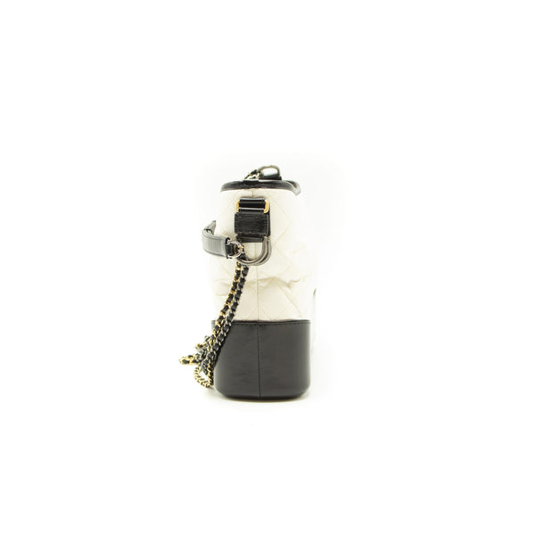 Chanel's Gabrielle Large Hobo Bag White/Black - EMIER