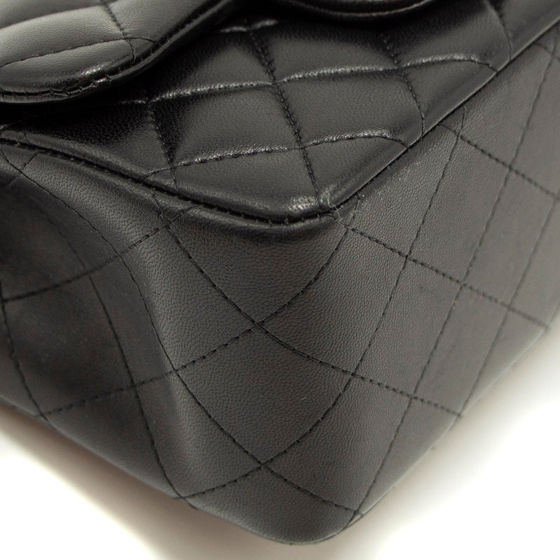 Chanel Quilted Lambskin Square Mini Black - EMIER