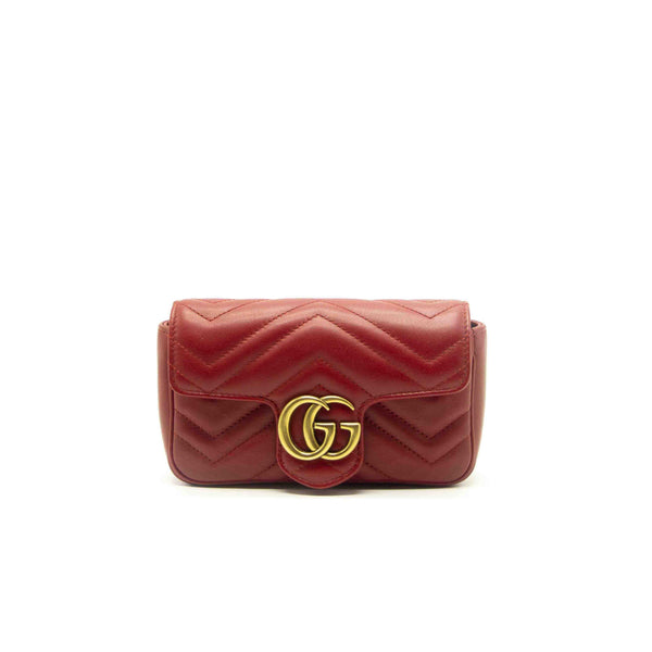 Gucci GG Marmont Matelassé Leather Super Mini Bag - EMIER
