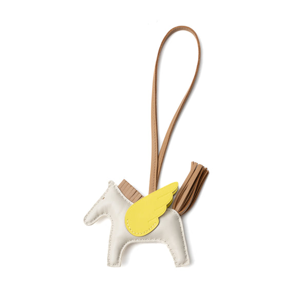 Hermes Rodeo Pegase PM Bag Charm Craie/Chai/Lime