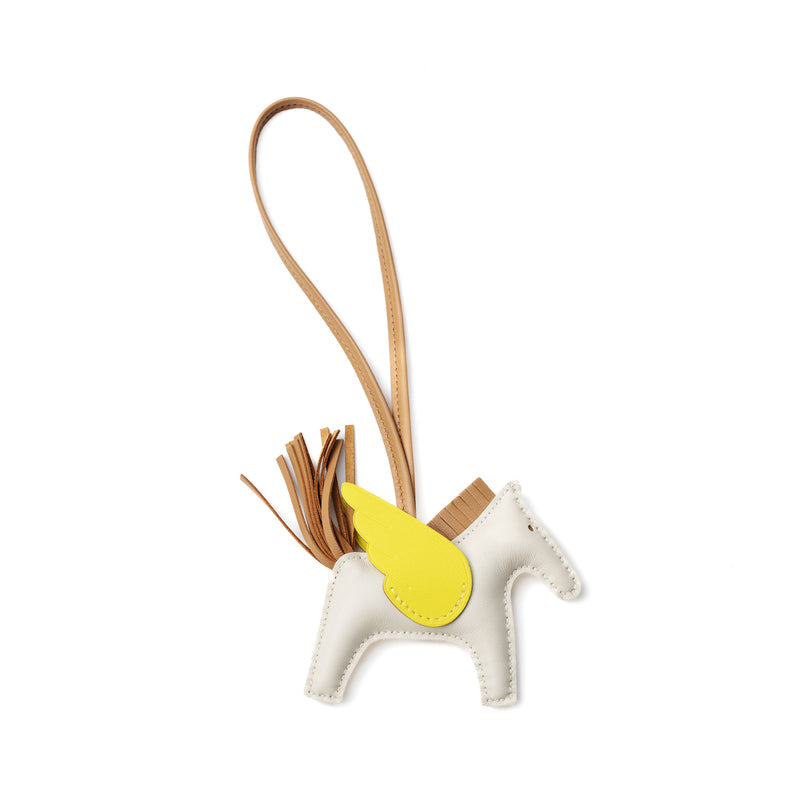 Hermes Rodeo Pegase PM Bag Charm Craie/Chai/Lime