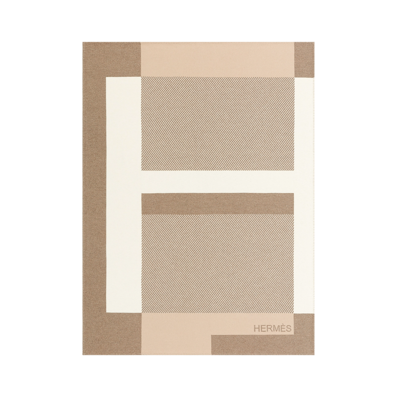 Hermes H Riviera Blanket Siegel Colour 144 x 200cm