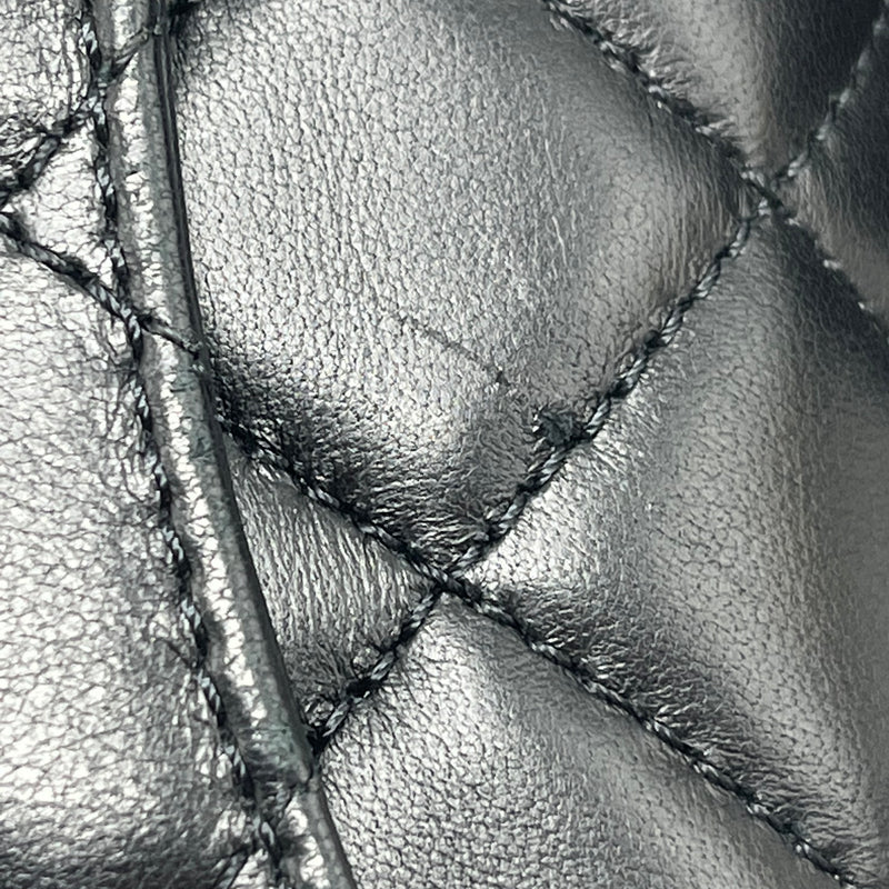 Chanel Pearl Crush Mini Rectangular Flap Bag Lambskin Black GHW