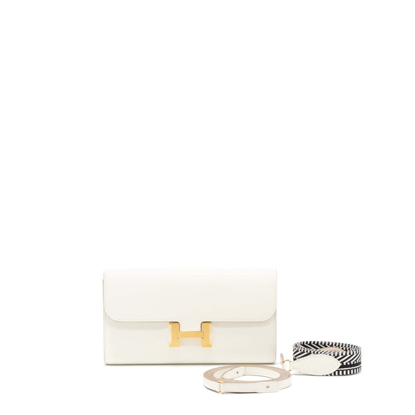 Hermes Constance To Go Sangle Cavale/Evercolor Mushroom GHW Stamp U