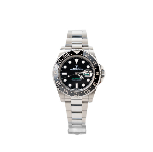 Rolex GMT-Master II 40mm In Steel with Cerachrom Bezel And Black Dial On Oyster Bracelet M:116710LN-0001